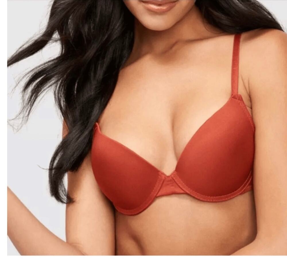 Brand New Frederick's of Hollywood Women's Size 34C Orange/Red Bra Diana